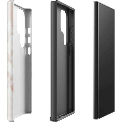 Rose Gold Marble Galaxy S25 Ultra Impact Case